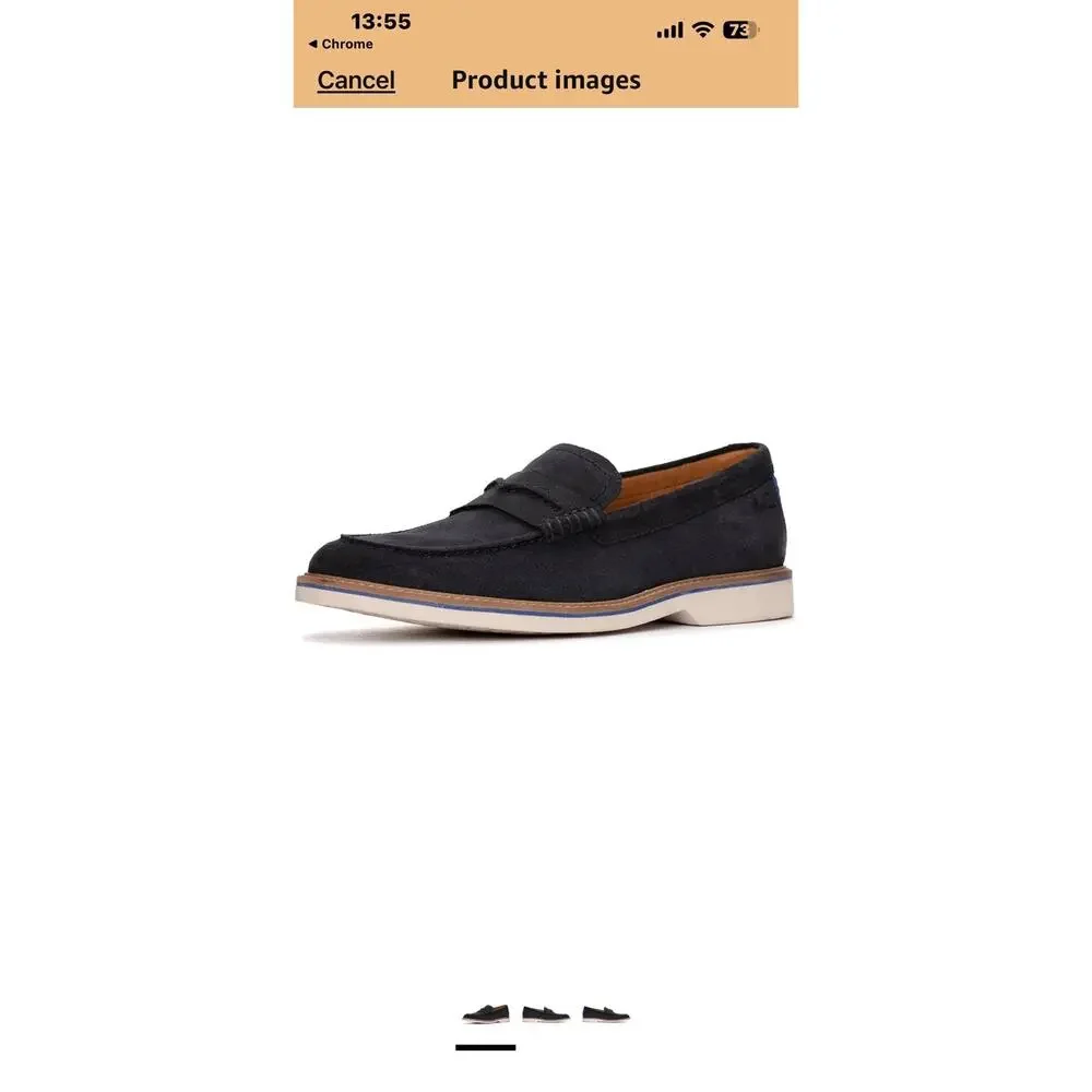 New❤️Clarks Mens Atticus Lt Slip Loafer Flat sz10